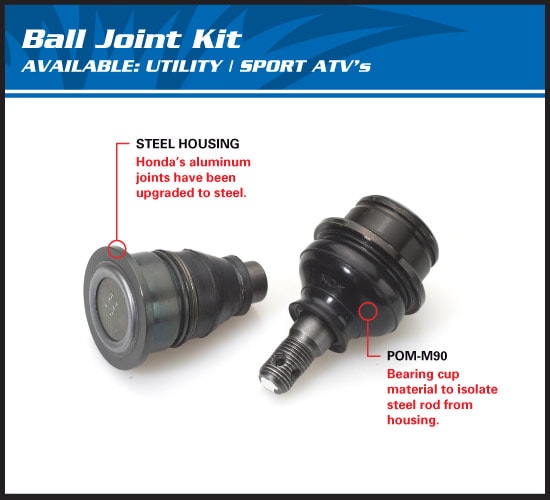 Complete Ball Joint Lower and Upper Kit for Can-Am Outlander 800R XT 4X4 2013-2014 All Balls 