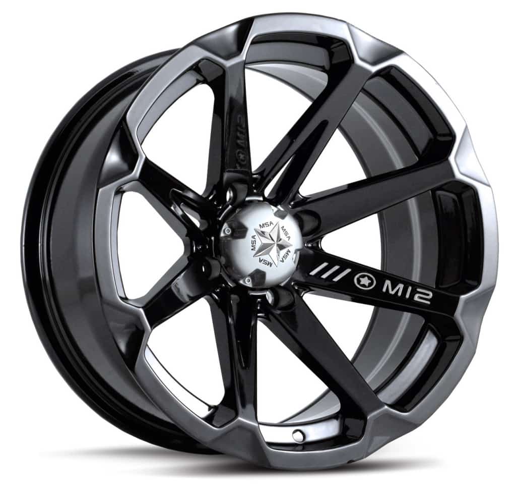 MSA WHEELS M12 DIESEL RIM GLOSS BLACK UTV Canada