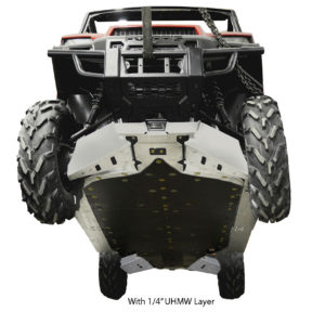 RANGER 900 CREW FULL SKID PACKAGE WITH UHMW LAYER INCLUDES F& R A ARMS