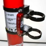 QUICK RELEASE FIRE EXTINGUISHER MOUNT WITH 2.5 LB RED AMEREX FIRE EXTINGUISHER - BLACK-15798