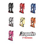 DRAGONFIRE H-STYLE 4-POINT 3"" HARNESS - BLACK-0