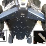 RICOCHET SKID PLATE 12 PIECES POLARIS RZR XP 4 1000 2014-2015 - ALUMINUM WITH UHMW OVERLAY-16708