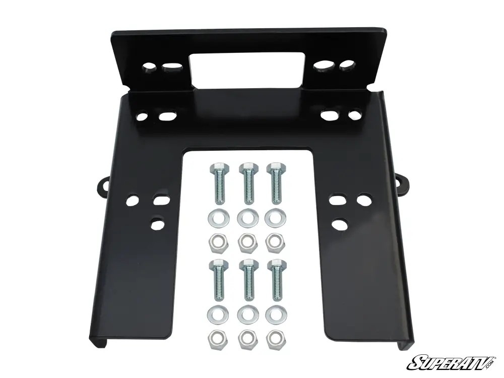 Super Atv Winch Mounting Plate With 3500 Lb Winch Can-Am Commander 800/ ...