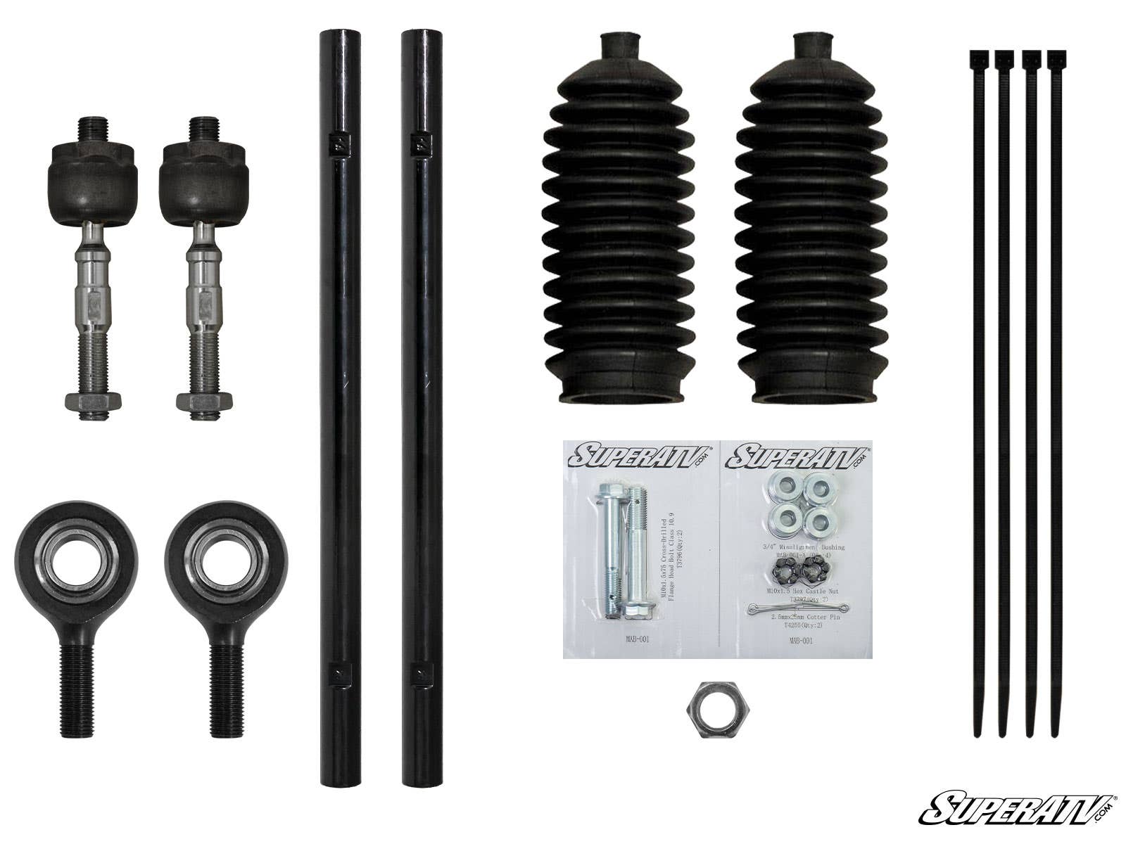 Super ATV Polaris Ranger XP 900 HeavyDuty Tie Rod Kit—For SuperATV 2